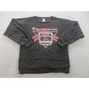 Vintage Sweatshirt Men's Large Experience Branson Black 80s 90s Textile Prints